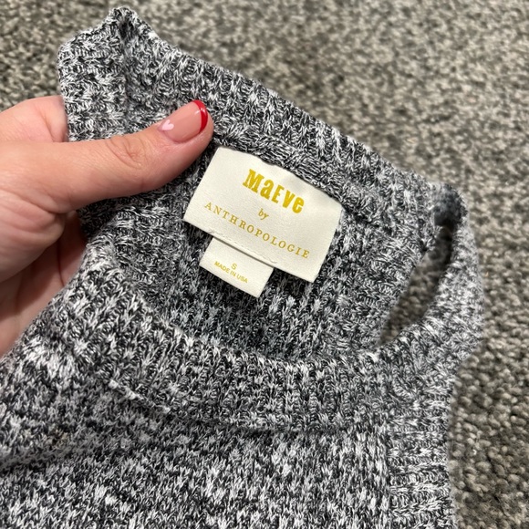 Anthropologie Black and White Knit Tank Top - Picture 2 of 2